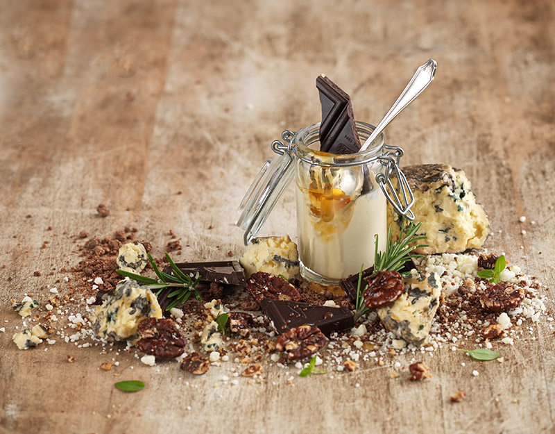 Kāpiti Kikorangi Blue Cheese & White Chocolate Soufflé