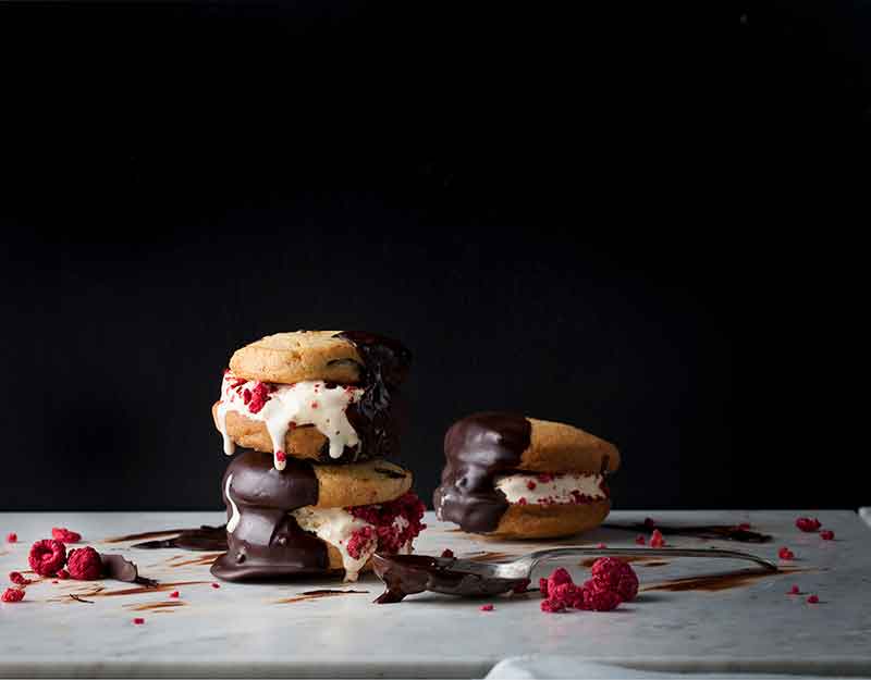 Fig & Kāpiti Gingernut Ice Cream Cookie Sandwiches