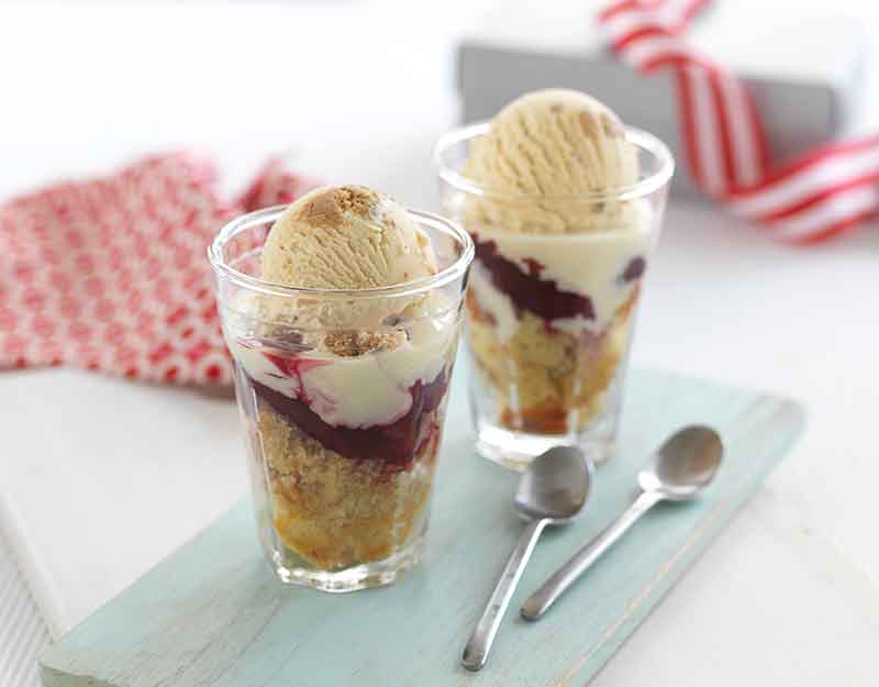 Mini Gingernut & Plum Trifles
