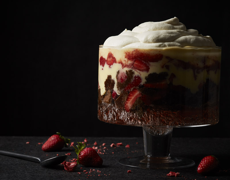 Kāpiti Trifle with Rose Champagne Jelly