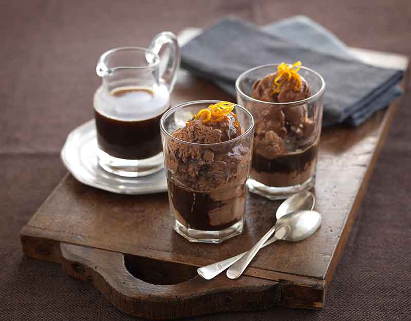 Triple Chocolate and Orange Affogato