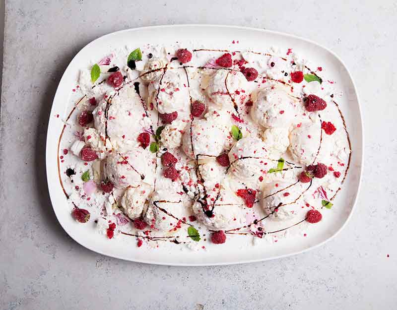 White Chocolate & Raspberry Eton Mess